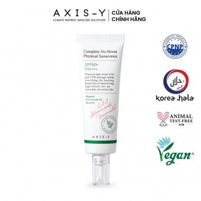 Kem chống nắng AXIS-Y Complete No-Stress Physical Sunscreen 50 ml