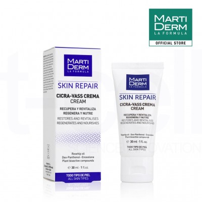 Kem Dưỡng Tái Tạo & Phục Hồi Da Nhạy Cảm - MartiDerm Skin Repair Cicra Vass Cream (30ml)