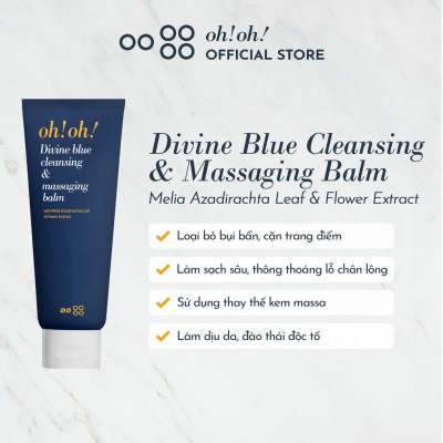 Sáp Tẩy Trang Làm Sạch Sâu oh!oh! Divine Blue Cleansing & Massaging Balm (150ml)