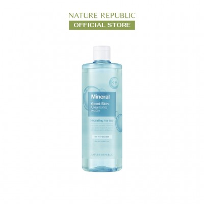 Nature Republic Nước tẩy trang dành cho mọi loại da Good Skin Mineral Ampoule Cleansing Water 500 ml