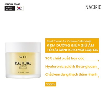 Kem dưỡng ẩm, phục hồi da Nacific Real Floral Air Cream Calendula 100ml