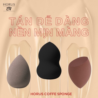 Horus Mút trang điểm Coffee Make Up Sponge